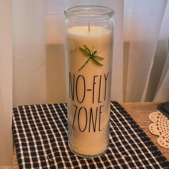 Rae Dunn Other - CLEARANCE!  PRICE FIRM! Rae Dunn "NO-FLY ZONE" Tall Citronella Candle 13 oz.
